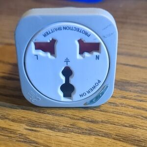 EP Pro White and Gray Universal Travel Power Adapter